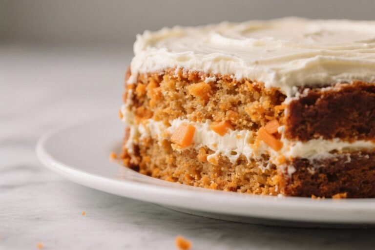 Eggless Carrot Cake With Cream Cheese Frosting – Moist, Tender, and Easy