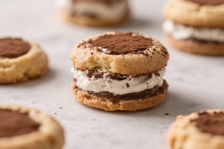Sourdough Tiramisu Cookies – Soft, Coffee-Kissed, and Creamy