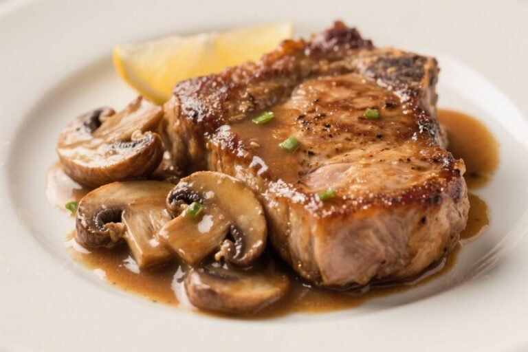 Pork Chops With Mushroom Gravy – Comforting, Savory, and Weeknight-Friendly