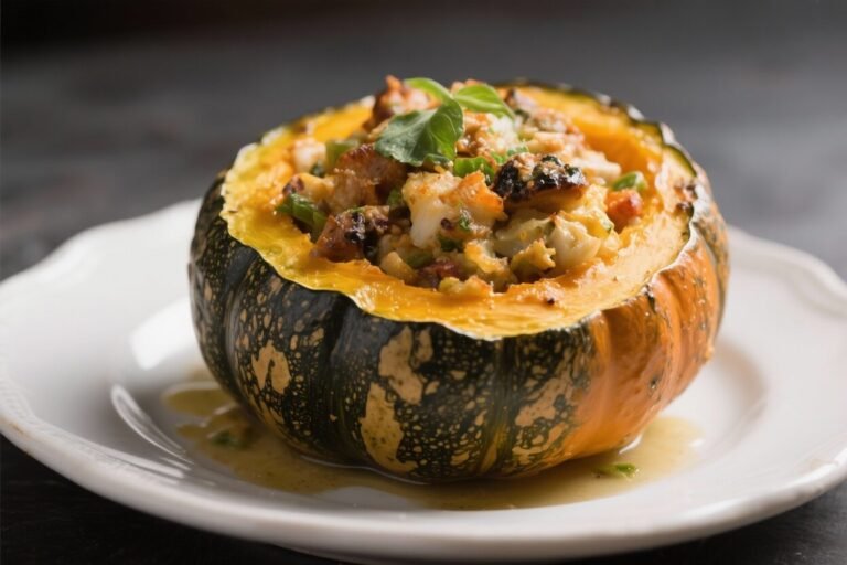 Stuffed Kabocha Squash – Cozy, Savory, and Satisfying
