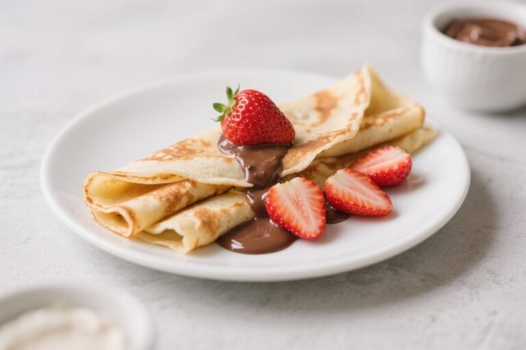 Nutella & Strawberry Crepes – A Sweet, Crowd-Pleasing Treat