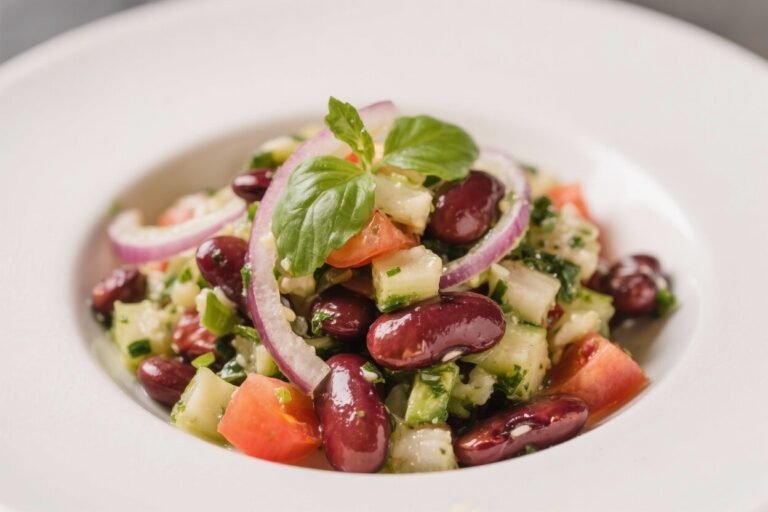 Mediterranean Kidney Bean Salad – Bright, Fresh, and Satisfying