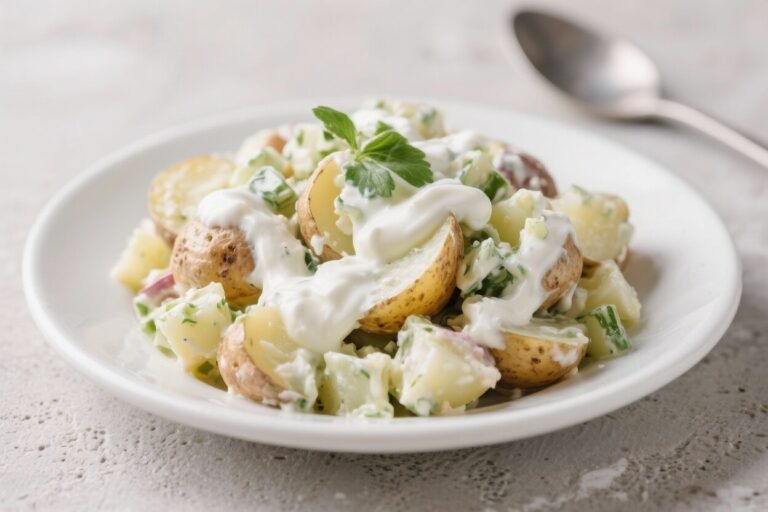 Greek Yogurt Potato Salad – Creamy, Bright, and Better for You