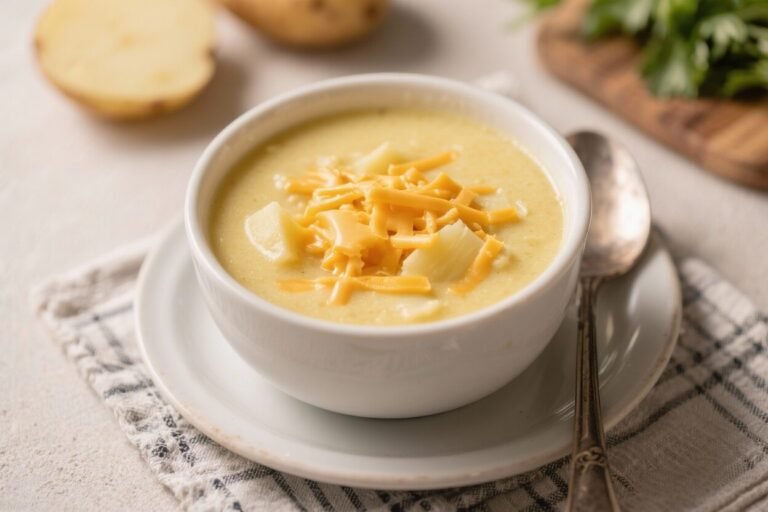 Easy Cheesy Potato Soup – Cozy, Creamy, and Comforting