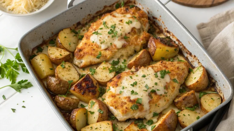 Weeknight Gold: Garlic Parmesan Chicken and Potatoes (One-Pan)
