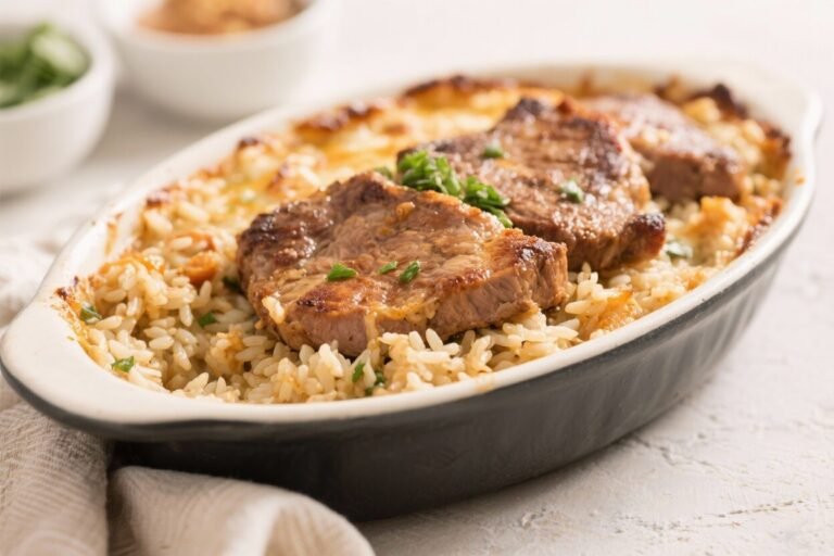 Pork Chop Rice Casserole – Cozy, One-Pan Comfort