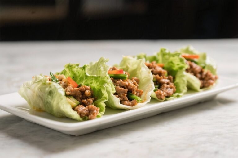 Asian Ground Pork Lettuce Wraps – Fast, Flavorful, and Fresh