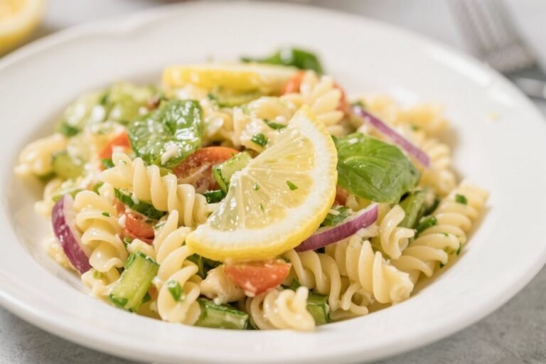 Refreshing Lemony Pasta Salad – Bright, Simple, and Satisfying