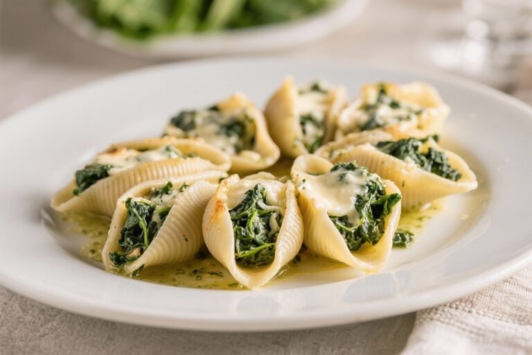 Spinach & Cheese Stuffed Shells – Comforting, Creamy, and Weeknight-Friendly