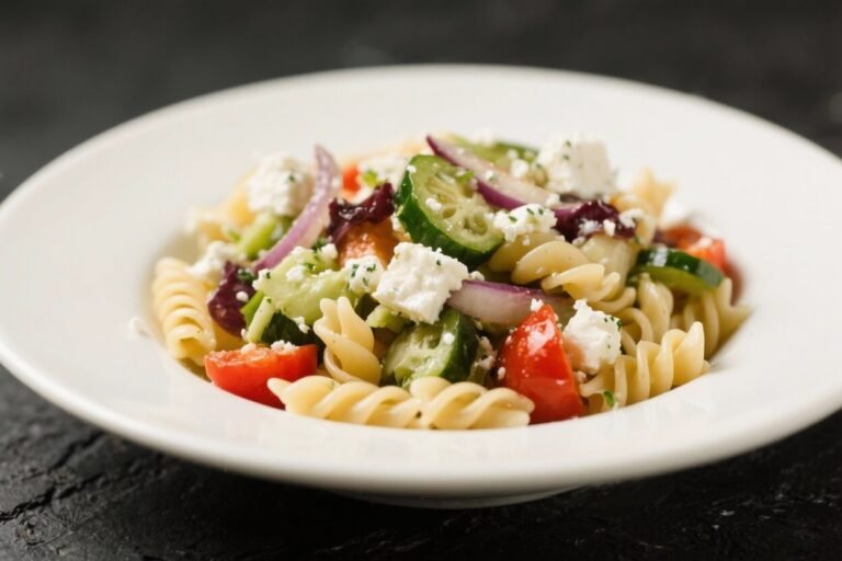 Greek Pasta Salad With Feta – Bright, Fresh, and Easy
