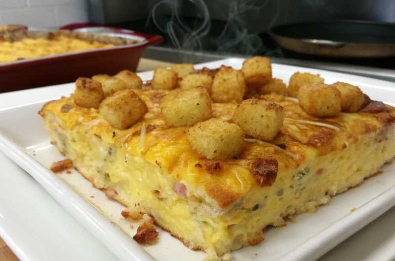Cheesy Breakfast Casserole with Tater Tots: Weekend Hero