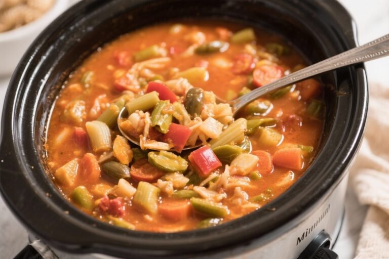 Gluten-Free Crockpot Minestrone Soup – Cozy, Easy, and Hearty