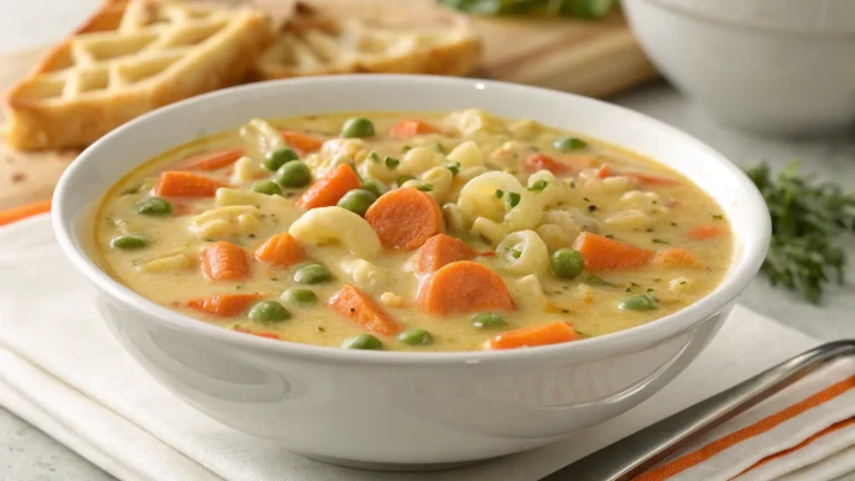 Creamy Vegetable Macaroni Soup: Cozy Comfort in a Bowl