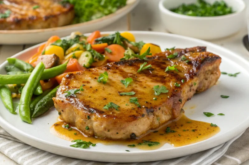 Baked Honey Mustard Pork Chops That Practically Glaze Themselves
