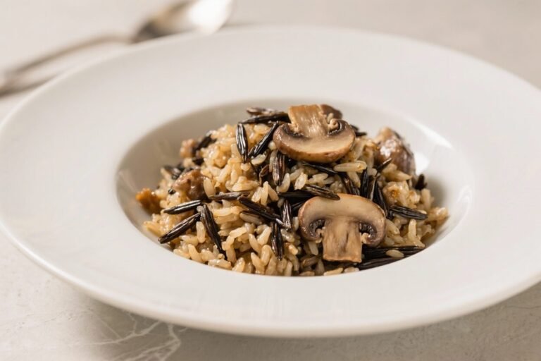 Wild Rice & Mushroom Pilaf – Hearty, Earthy, and Comforting