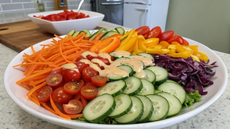 Rainbow Veggie Health Salad: Crunch Big, Feel Epic