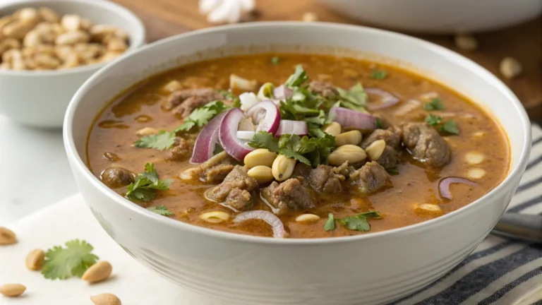 Minced Lamb and Peanut Encebollado Soup: Bold, Creamy, Unforgettable