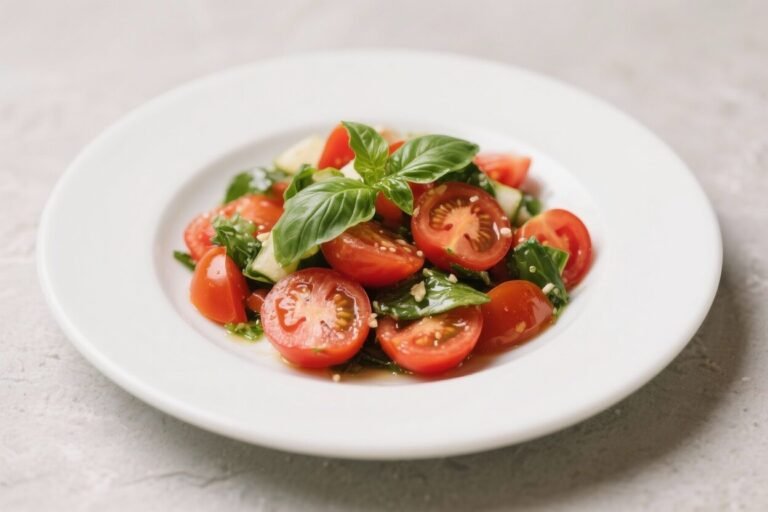 Fresh Tomato Basil Salad – Simple, Bright, and Flavorful