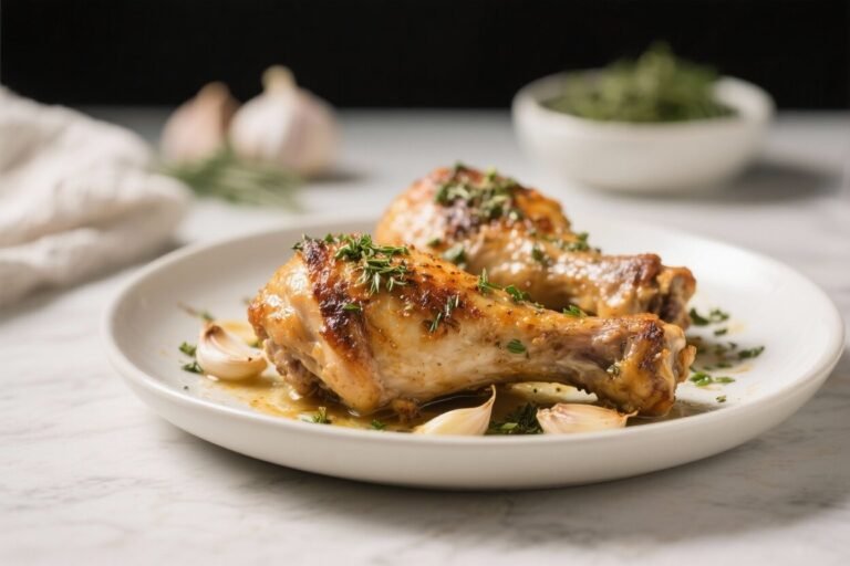Garlic Herb Baked Chicken Thighs – Simple, Juicy, and Full of Flavor