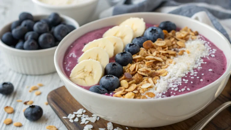Healthy Blueberry Smoothie Bowl: The 5-Minute Glow-Up