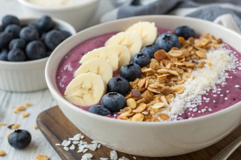 Healthy Blueberry Smoothie Bowl: The 5-Minute Glow-Up