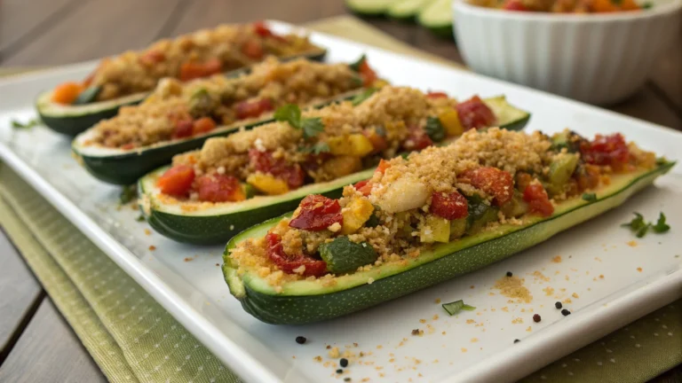 Vegan Stuffed Zucchini Boats That Crush Cravings