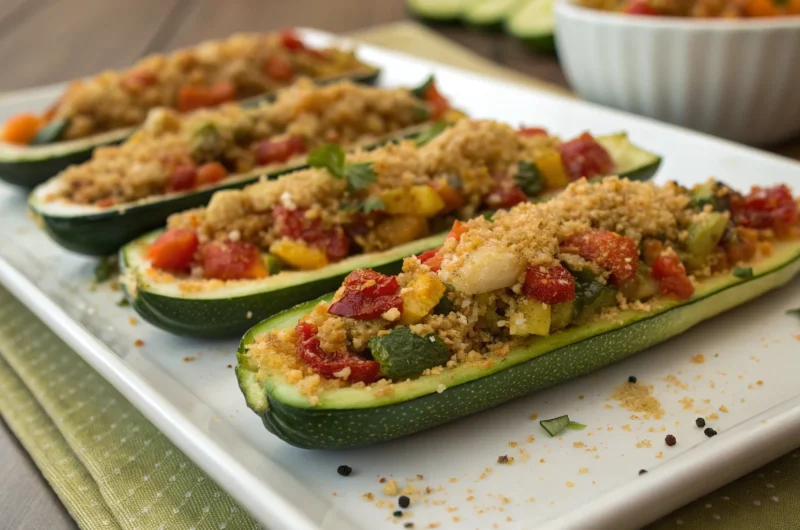 Vegan Stuffed Zucchini Boats That Crush Cravings