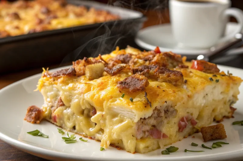 Cheesy Breakfast Hashbrown Casserole That Breaks the Internet
