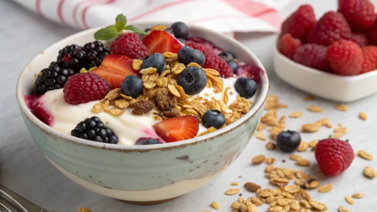 Greek Yogurt Parfait with Berries & Granola: The 2-Minute Breakfast Flex