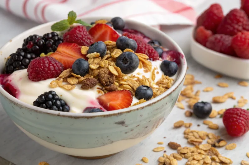 Greek Yogurt Parfait with Berries & Granola: The 2-Minute Breakfast Flex