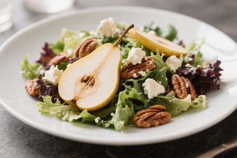 Pear and Walnut Winter Salad With Goat Cheese – Bright, Crunchy, and Comforting