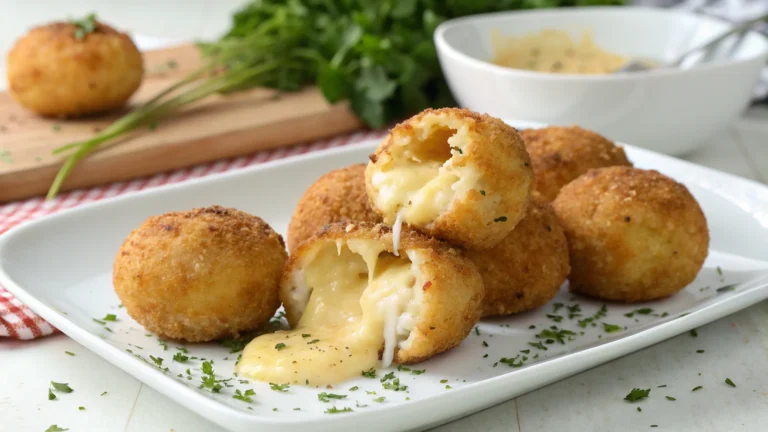 Cheese-Stuffed Potato Balls: Crispy, Gooey, Unstoppable