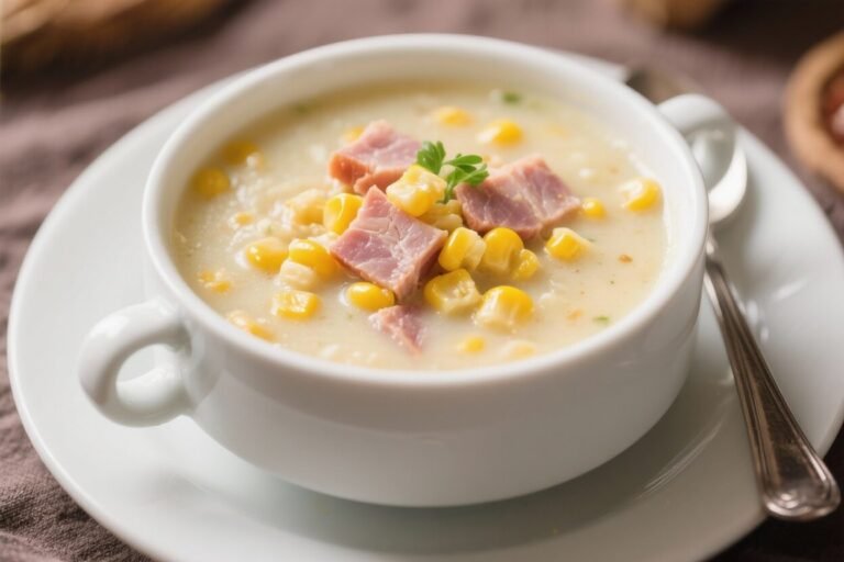 Ham and Corn Chowder Soup – Cozy, Creamy, and Satisfying