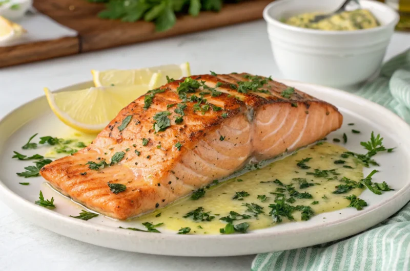 Keto Garlic Butter Salmon That Melts In Your Mouth