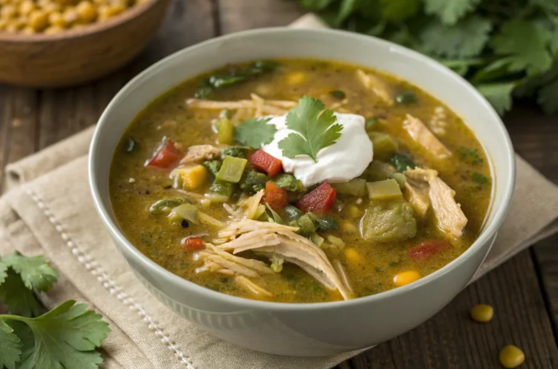 Slow Cooker Green Enchilada Chicken Soup: Weeknight Wonder