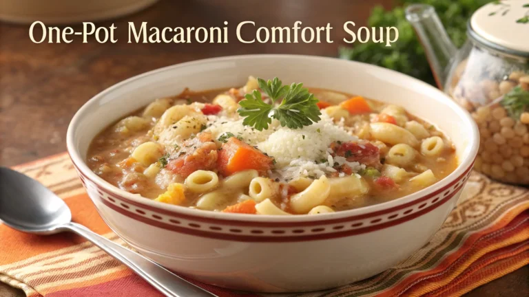 One-Pot Macaroni Comfort Soup: Cozy Flavor, Zero Fuss