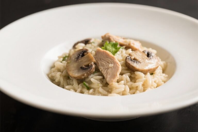 Chicken and Mushroom Risotto – Creamy, Comforting, and Easy