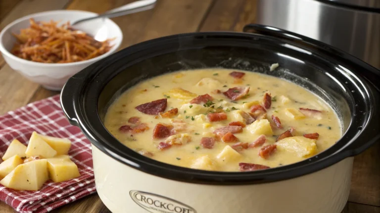 Crockpot Cheesy Bacon Potato Soup: Ultra-Cozy, Zero Fuss