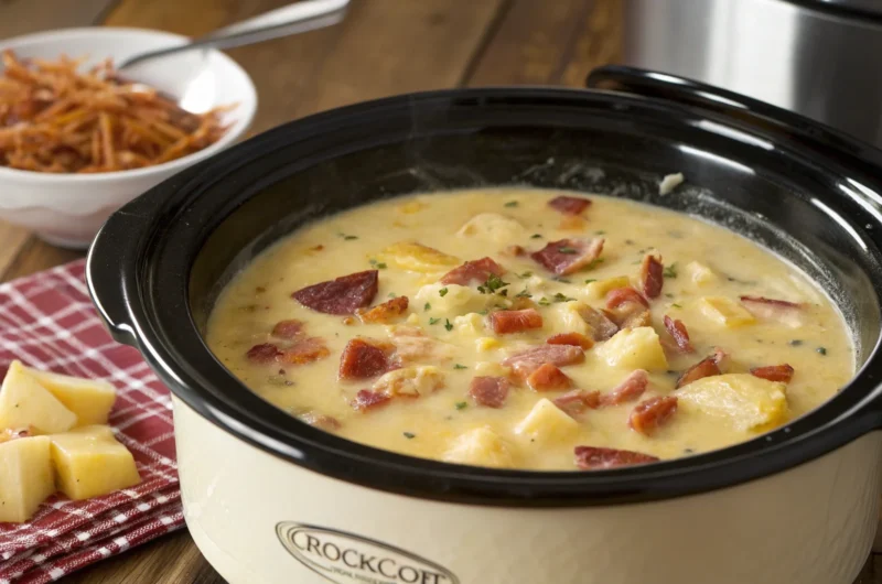 Crockpot Cheesy Bacon Potato Soup: Ultra-Cozy, Zero Fuss