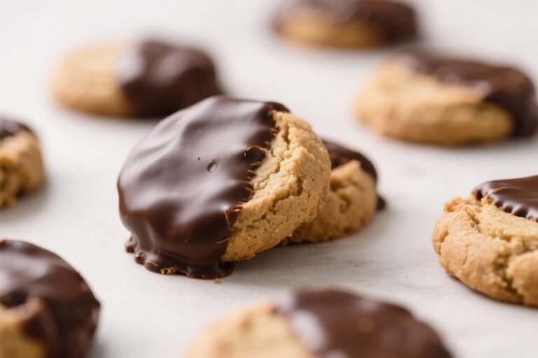 Chewy Chocolate-Dipped Peanut Butter Cookies – Soft, Rich, and Irresistible