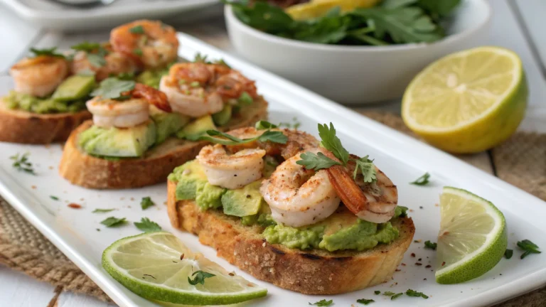 Garlic Shrimp Crostini with Avocado: The Party Bite You’ll Crave
