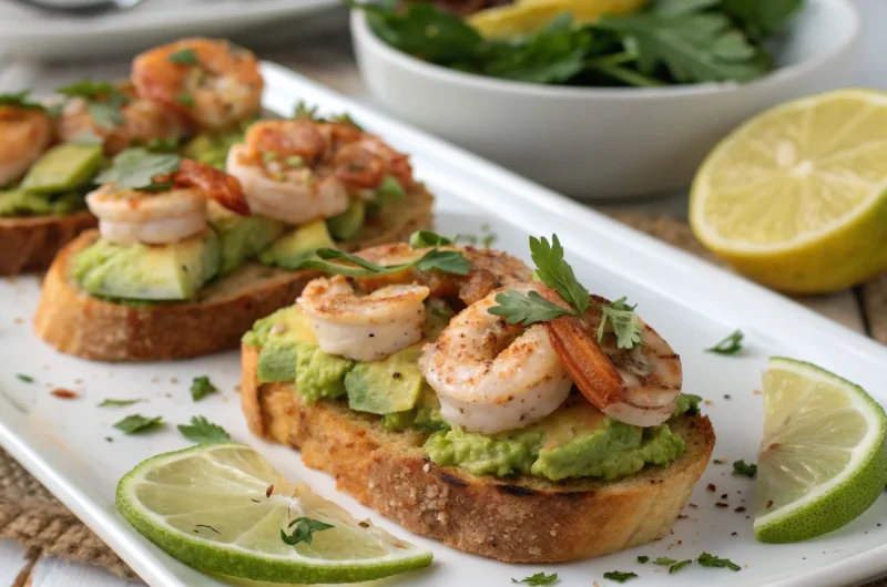 Garlic Shrimp Crostini with Avocado: The Party Bite You’ll Crave