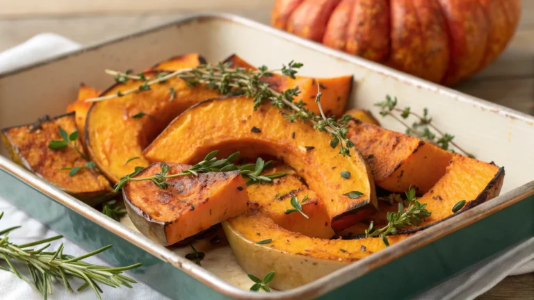 Roasted Kabocha Squash with Herbs: Crispy Edges, Cozy Flavor