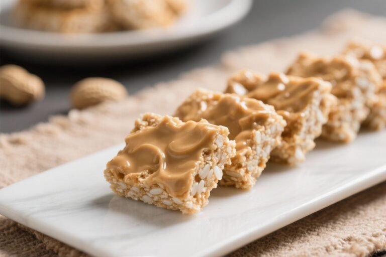 Peanut Butter Rice Cake Magic Bars – Crunchy, Gooey, and Totally Snackable