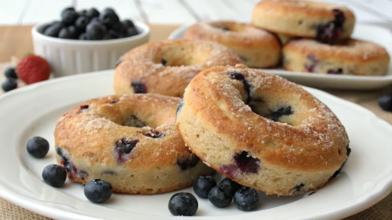 Blueberry Cake Donuts (Old-Fashioned Style): Crispy-Ridged, Berry-Loaded Bliss