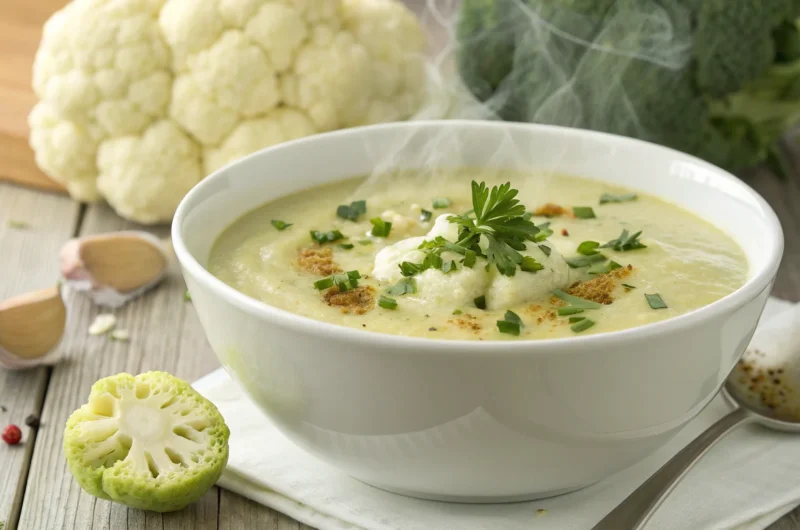 Low-Carb Garlic Cauliflower Soup That Tastes Like Comfort