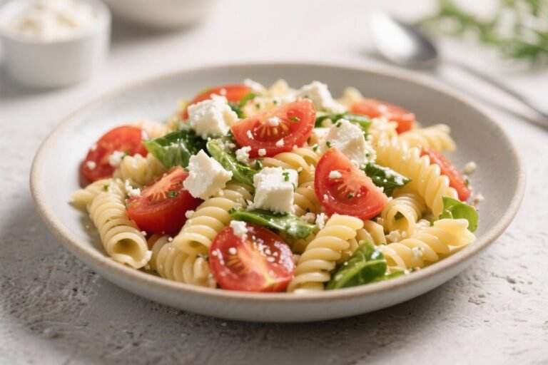 Feta Tomato Pasta Salad – Bright, Fresh, and Ready in Minutes