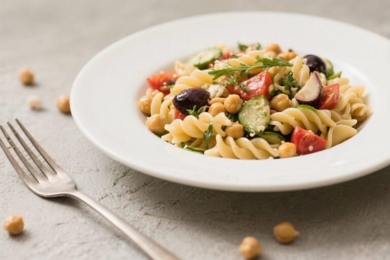 Mediterranean Chickpea Pasta Salad – Fresh, Bright, and Satisfying