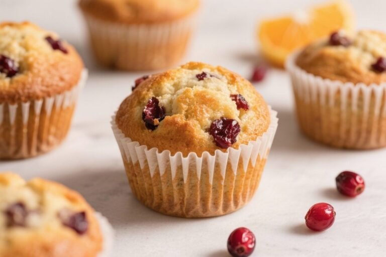 Bakery-Style Cranberry Orange Muffins – Bright, Soft, and Loaded With Flavor