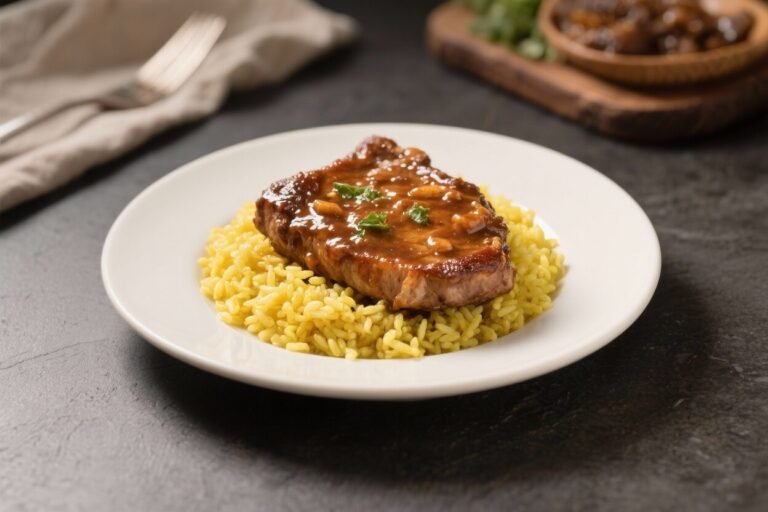 Smothered Pork Chops with Yellow Rice – Comforting, Flavorful, and Easy